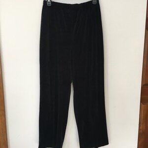 Black Velour Slacks  Waist 27"